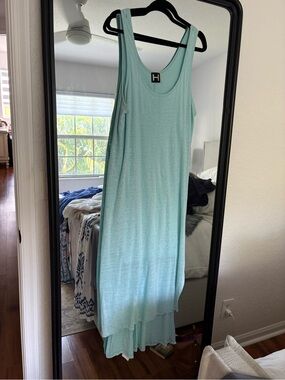 Bordeaux Light Aqua Tank Dress